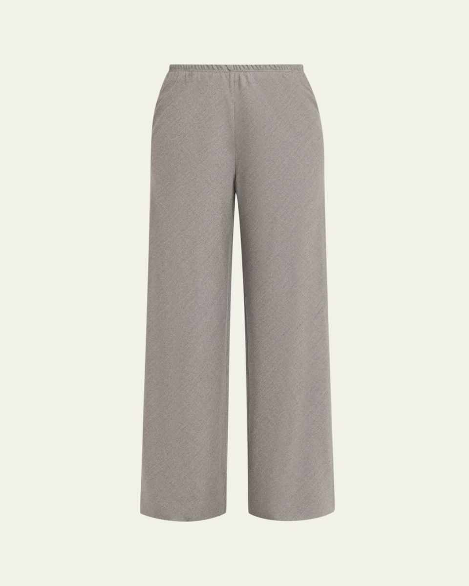 Bias-Cut Wide-Leg Trousers